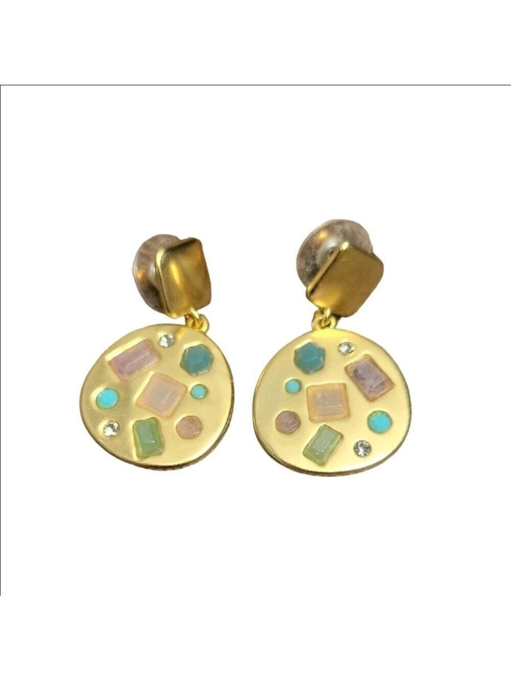 Red Dress Boutique Gold Pink Earrings
